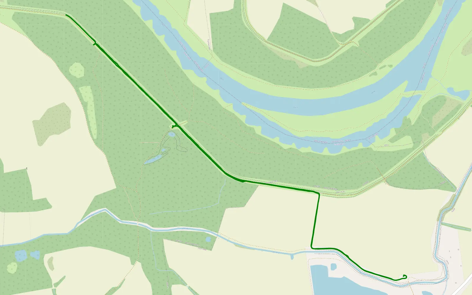 Mapa trasy Kobylniki - 4.9 km trasy offroad, Powiat Średzki