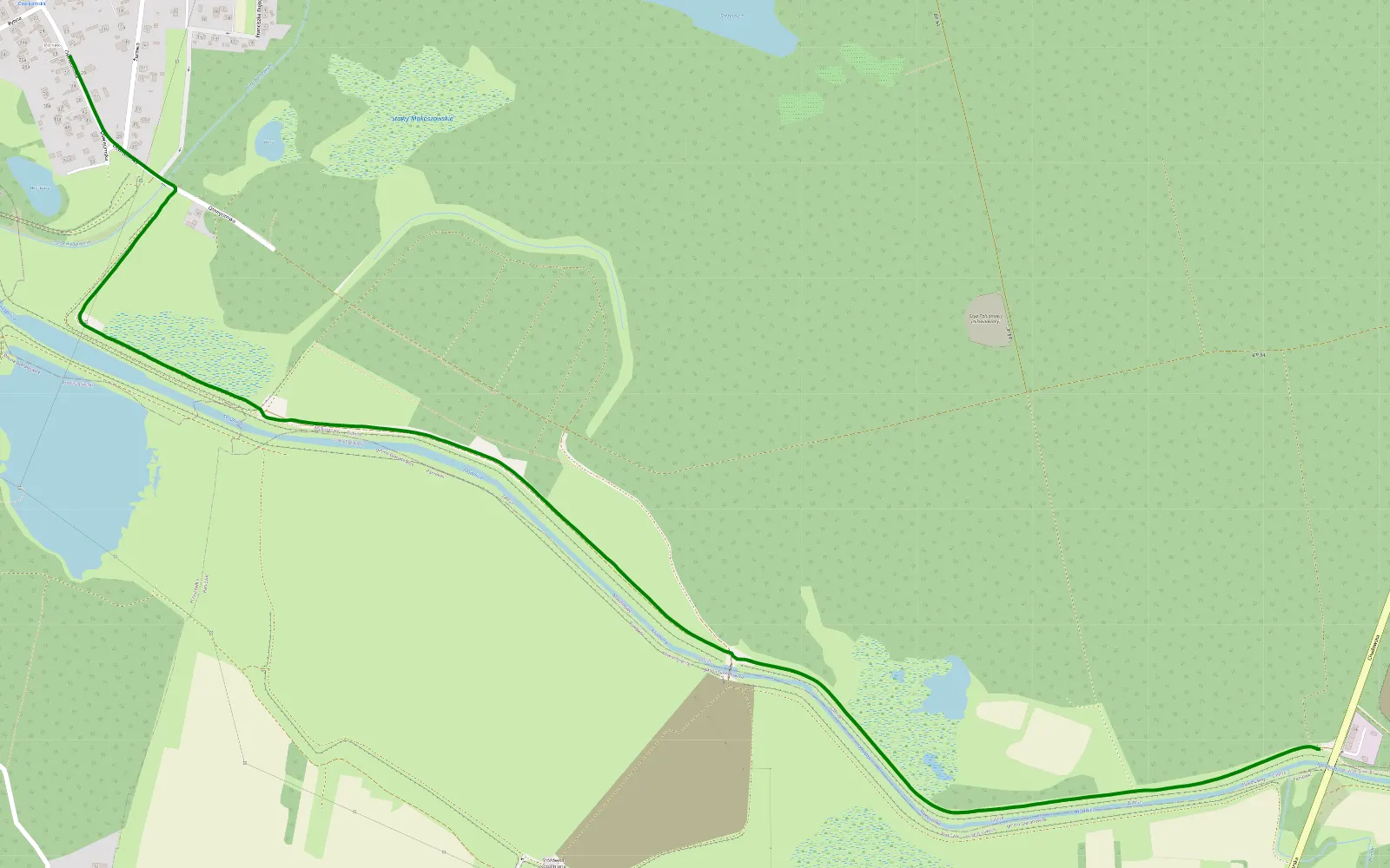Map of Przyszowice - Paniówki - 2.7 km offroad trail, Zabrze