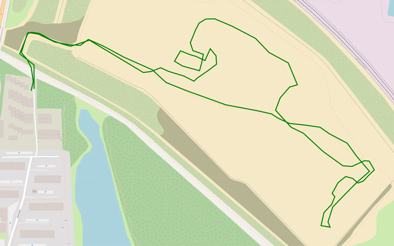 Mapa trasy HEJA HOŁDA - 1.9 km trasy offroad, Bytom