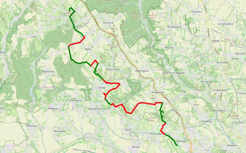 Modlnica - Jaskinia Borsucza - Lepianka