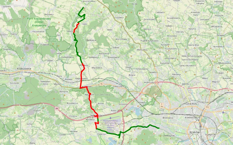 Wola Justowska - Źródło Pióro - Jerzmanowice