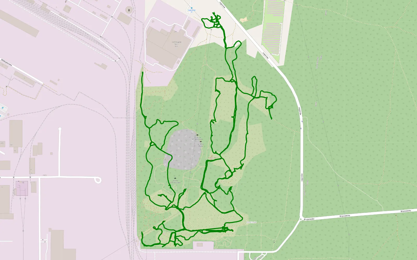 Map of Off road - 11.7 km offroad trail, Częstochowa