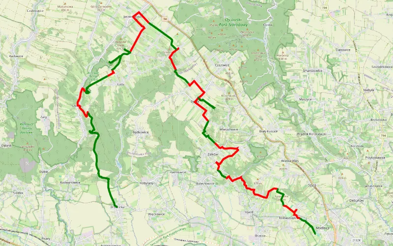 Trasa offroad 34.78 km