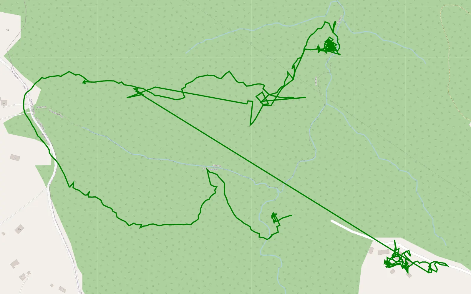 Mapa trasy Cuz - 4.2 km trasy offroad, Powiat Tarnowski