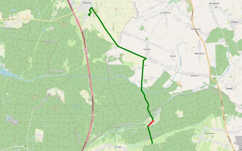 Zendek Ostrowy - Wożniki
