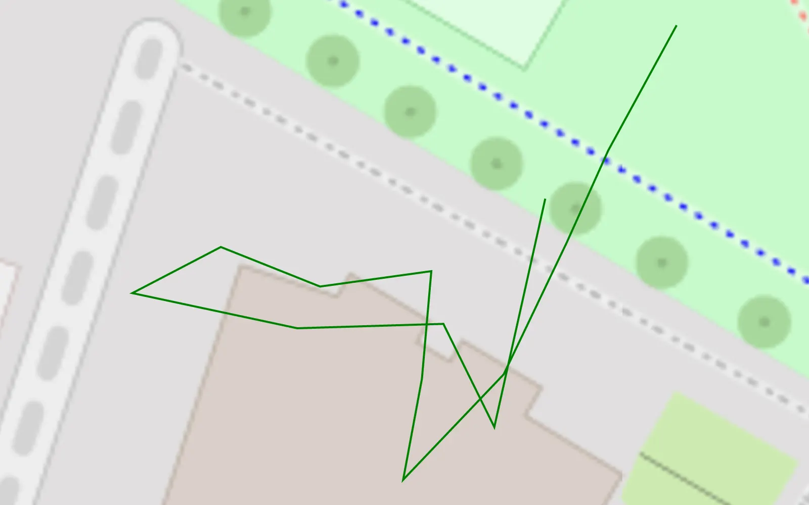 Mapa trasy Główna - 0.1 km trasy offroad, Poznań