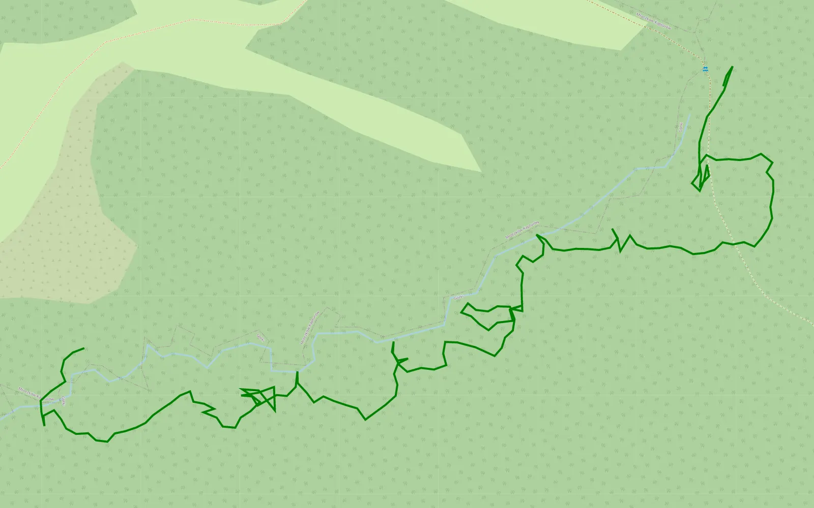 Map of Próba 1 Proto - 1 km offroad trail, Skarżysko County