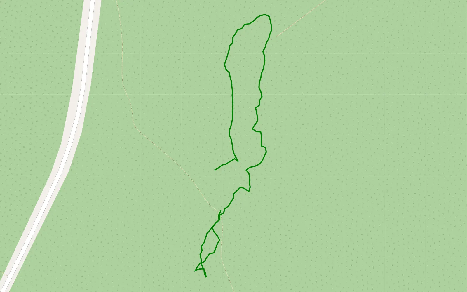 Map of Próba 6 Proto - 0.7 km offroad trail, Końskie County