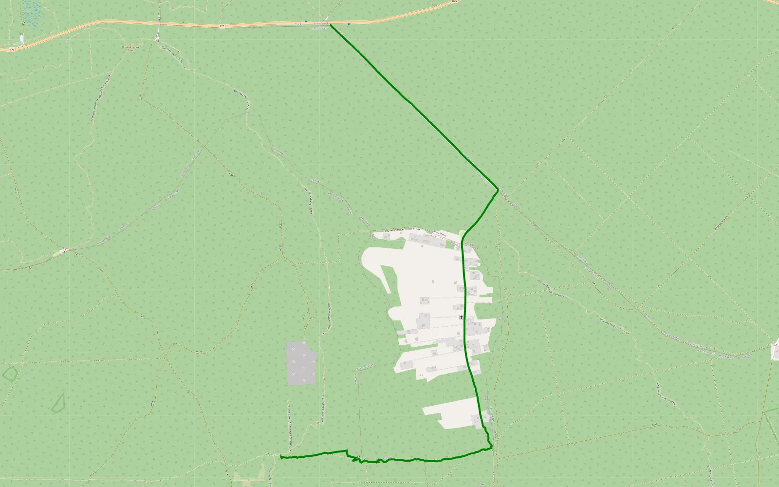 Mapa trasy Do sprawdzenie - 1.7 km trasy offroad, Powiat Mielecki