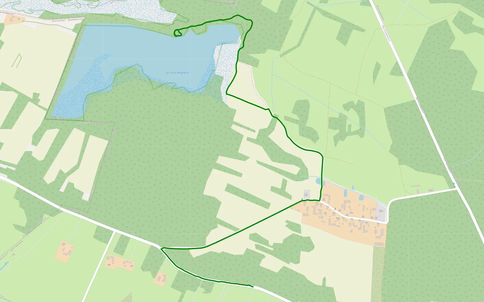 Mapa trasy Orlicz - 1.6 km trasy offroad, Powiat Lubelski