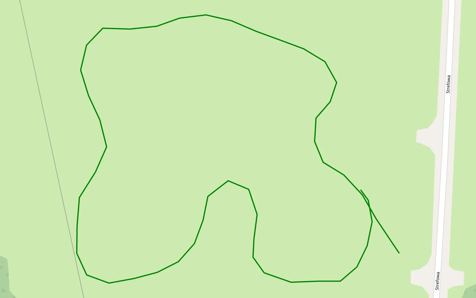 Mapa trasy Wrak - 0.6 km trasy offroad, Tarnów