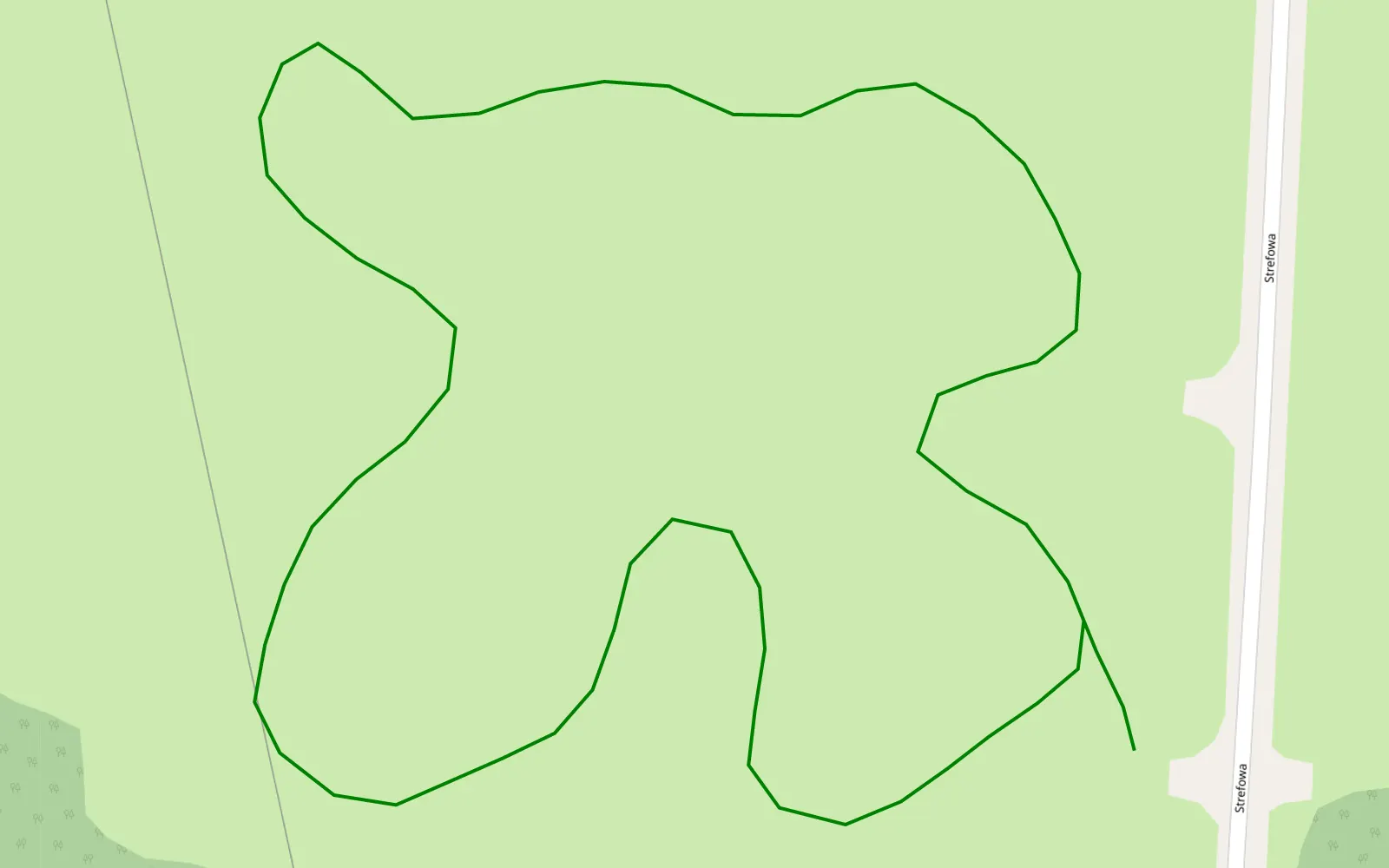 Mapa trasy Wrak2 - 0.7 km trasy offroad, Tarnów