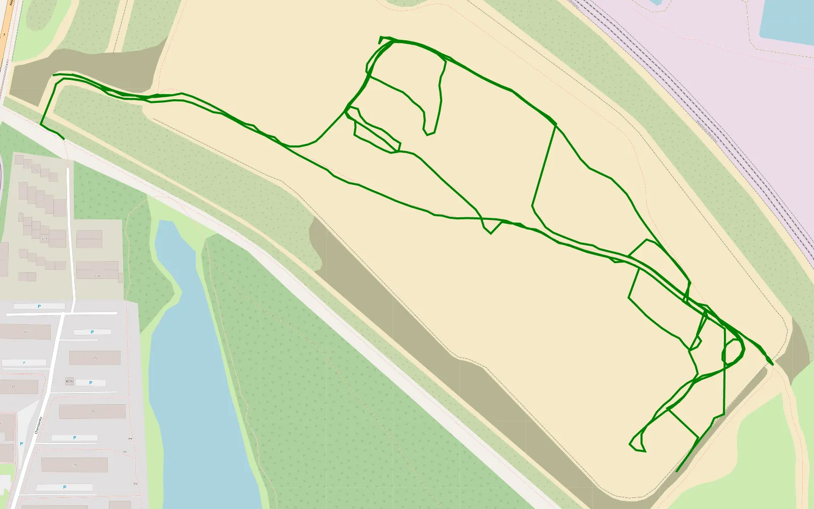 Map of Bytom - 3.6 km offroad trail, Bytom