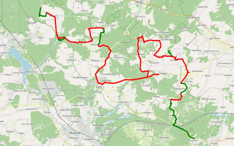 Podlesice - Biskupice Okręcie