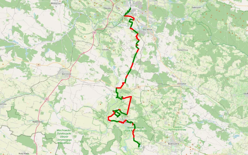 Kowala Sobków - Gacki Wonderfull off road At the end a super camping with a beach