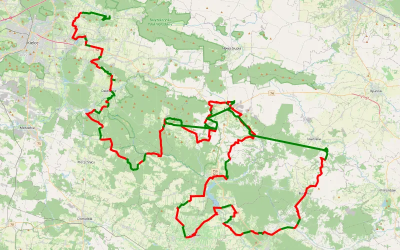 trasa świętokrzyskie oponeo