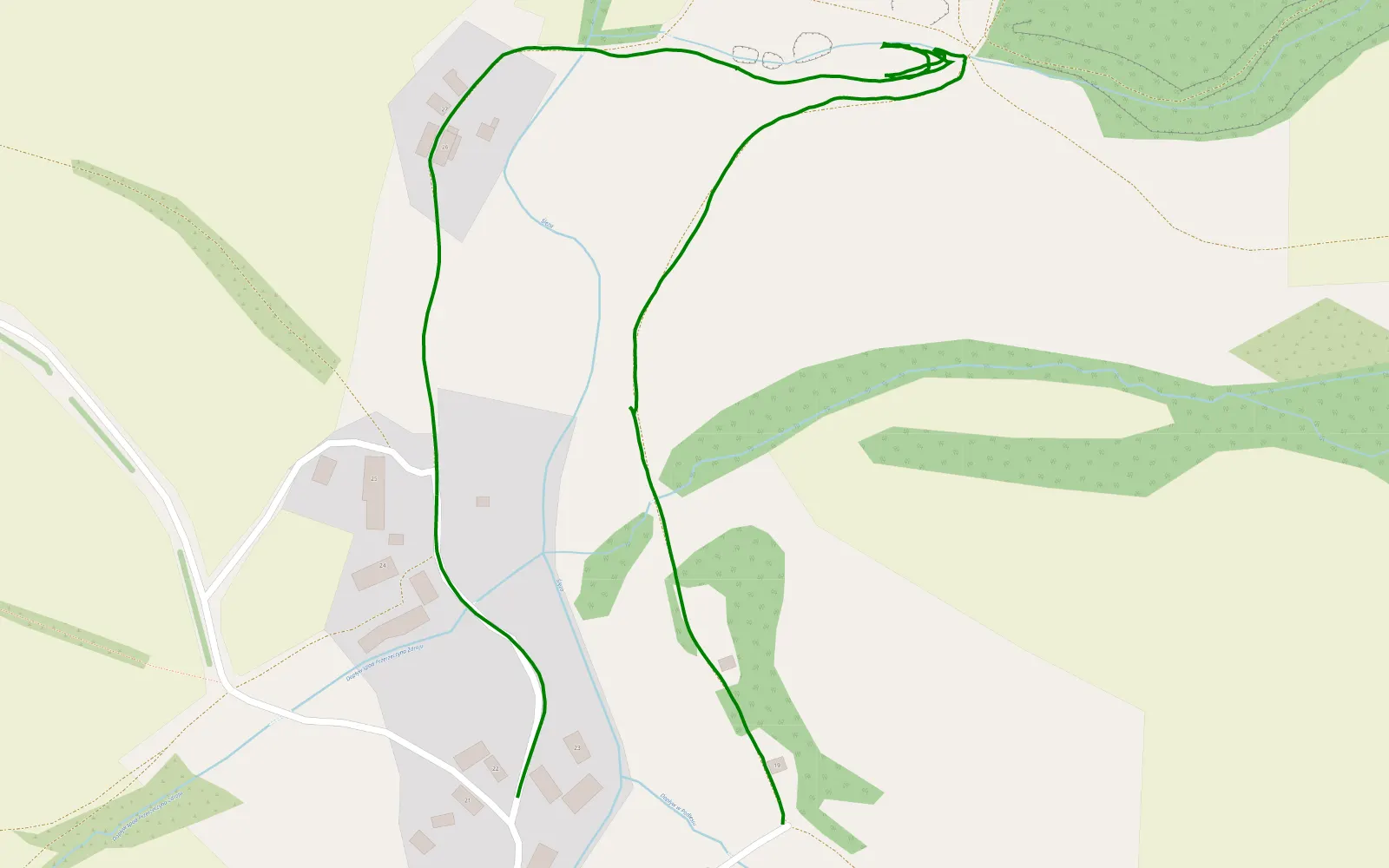 Map of Podlesie - 1.5 km offroad trail, Dzierżoniów County