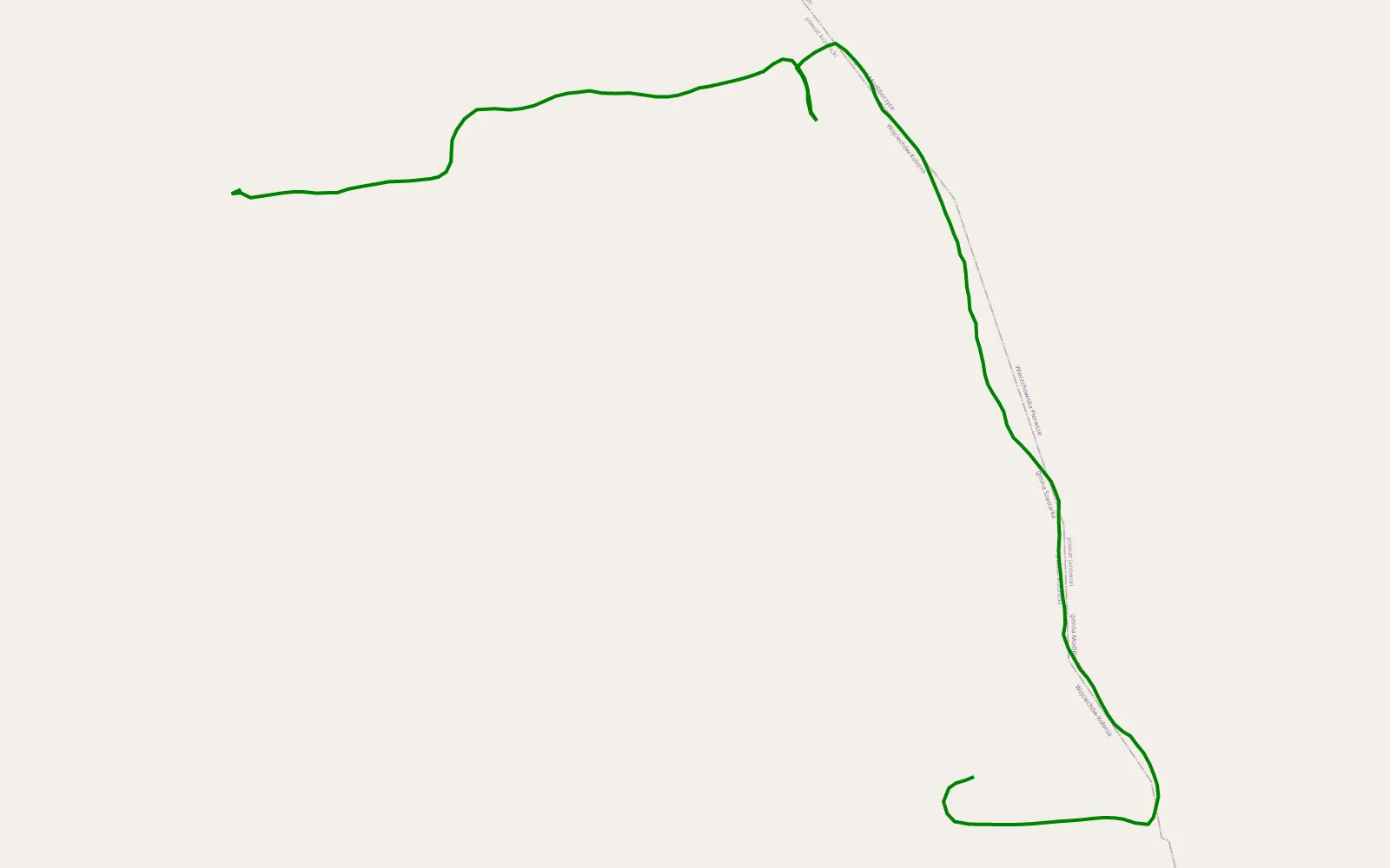 Map of Wojciechów-Kolonia - 1.1 km offroad trail, Kraśnik County