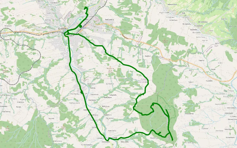 Kaplica Najświętszego Serca Pana Jezusa and Chelm p from Grybów