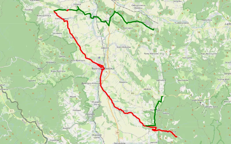 Romanowo - Idzików objazdówka