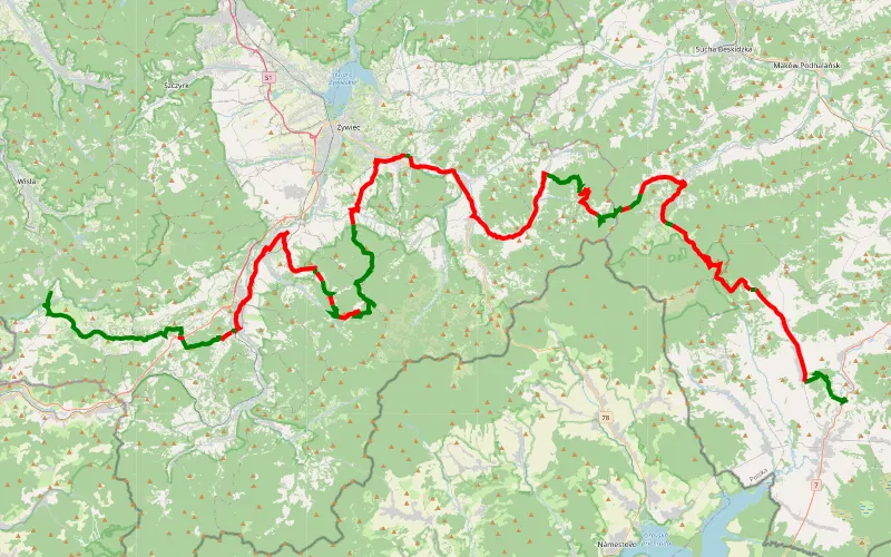 Koszarawa - Przełecz Krowiarki - Orawka - Wikiloc