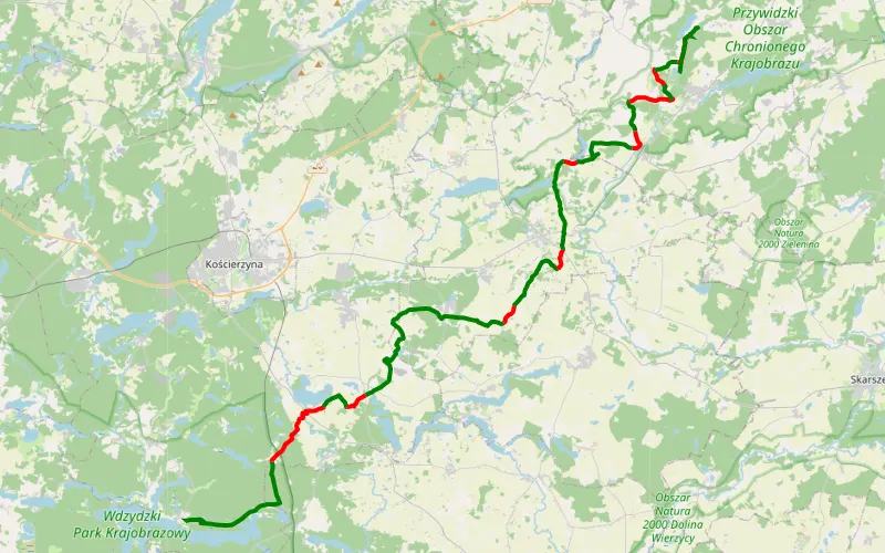 Wdzydze Kiszewskie - Klonowo Dolne