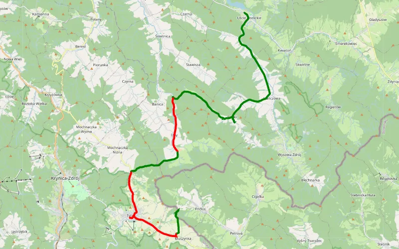 Uście Gorlickie - Muszynka