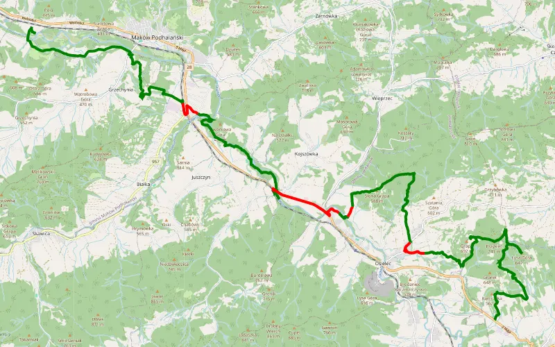 Podksięże - Jordanów