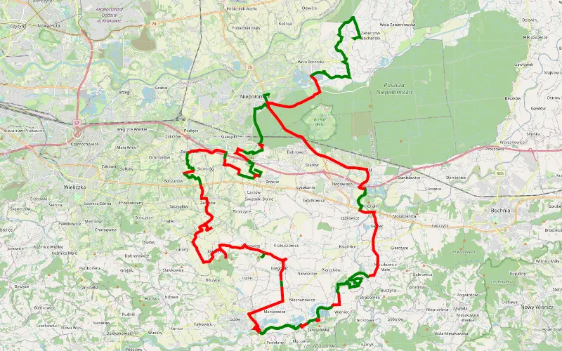 Trasa offroad 80.74 km