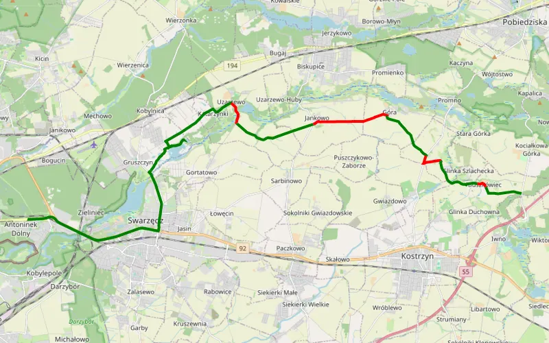Antoninek-Zieliniec-Kobylepole - Glinka