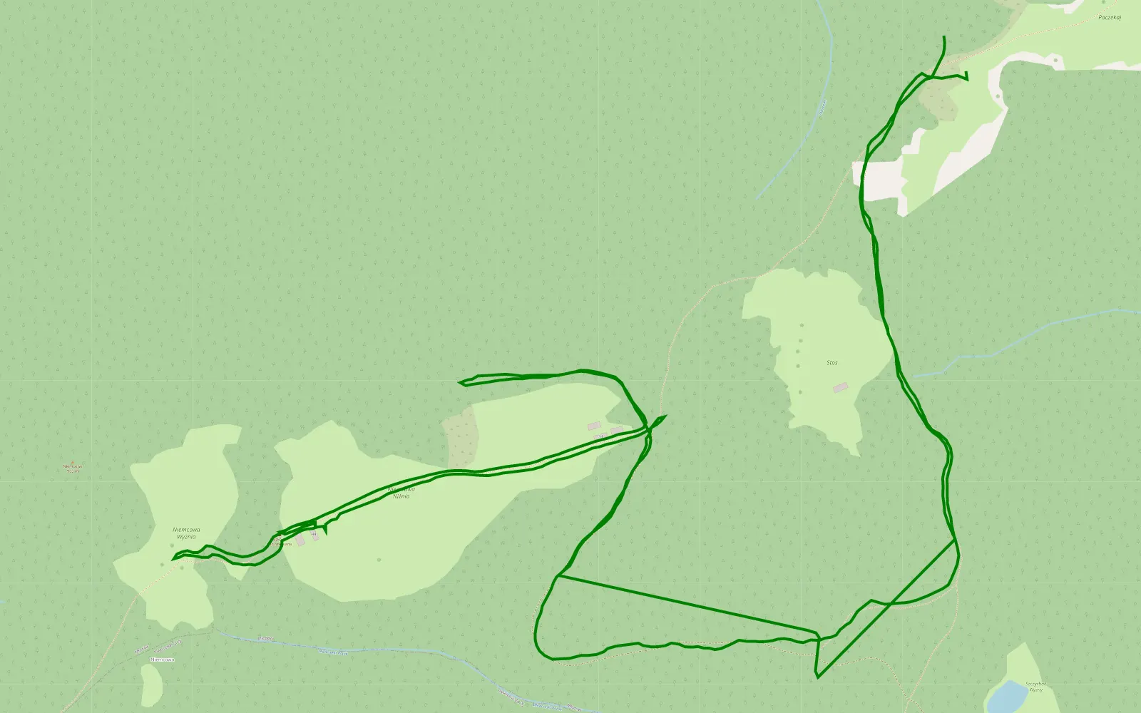 Map of Do końca drogi - 4.1 km offroad trail, Nowy Sącz County
