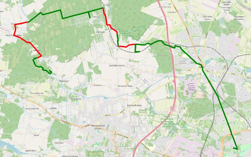 Niedzielny offroad w okolicy Łodzi :Nakielnica - Bałuty