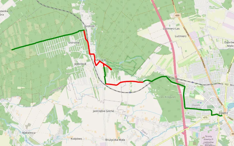 Tkaczewska Góra - Zgierz