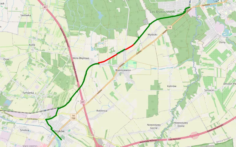 Zabrzeźnia - Stryków