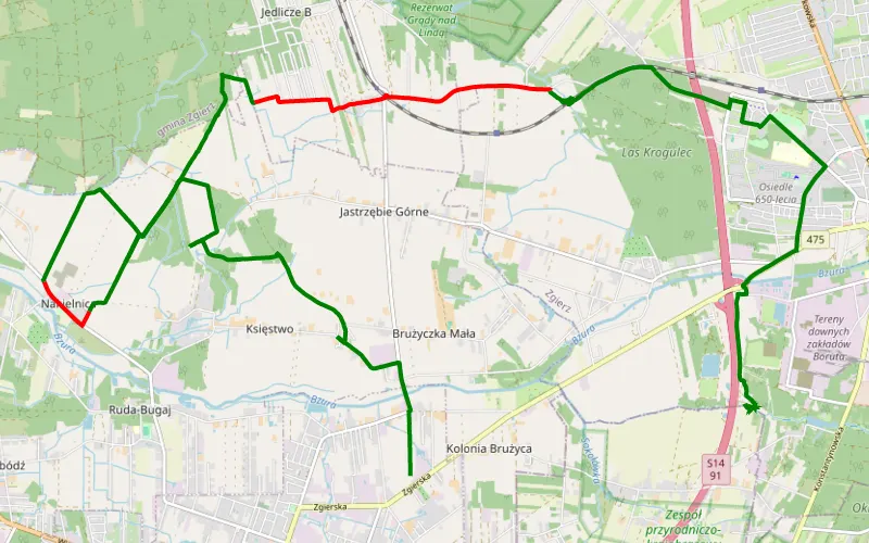 Brużyca Wielka - Sokołów