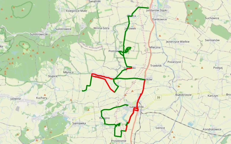 Jordanów Śląski - Łagiewniki Santa fe + Mazda