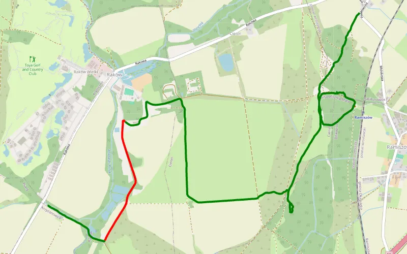 Off-road, two ponds, horse farm, military training ground