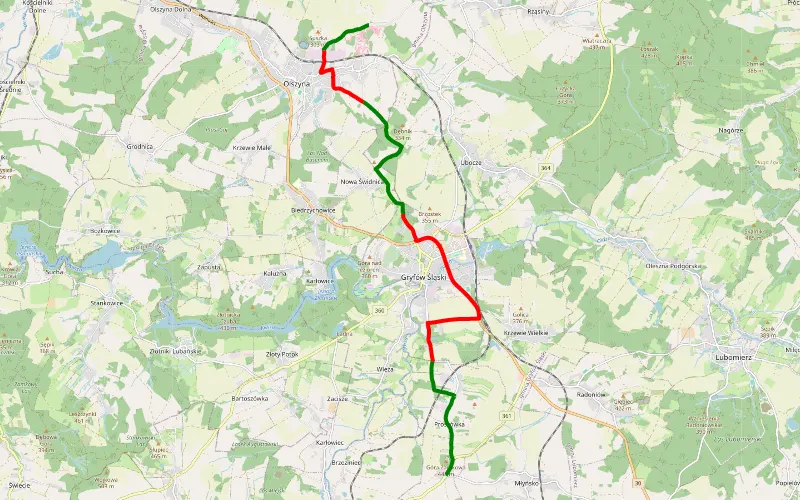 Olszyna - Proszówka