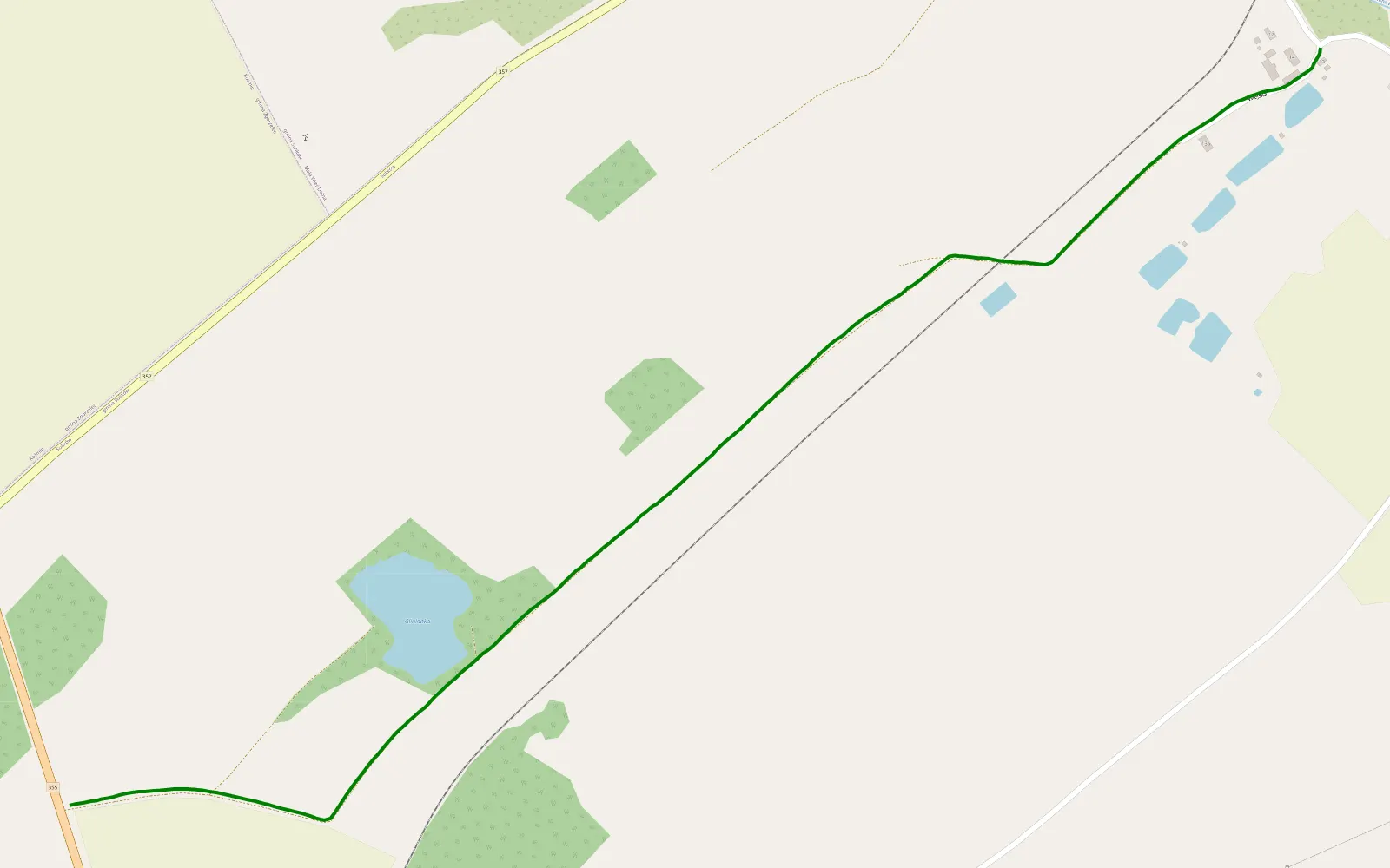 Map of Sulików - Wrociszów Dolny - 2.1 km offroad trail, Zgorzelec County