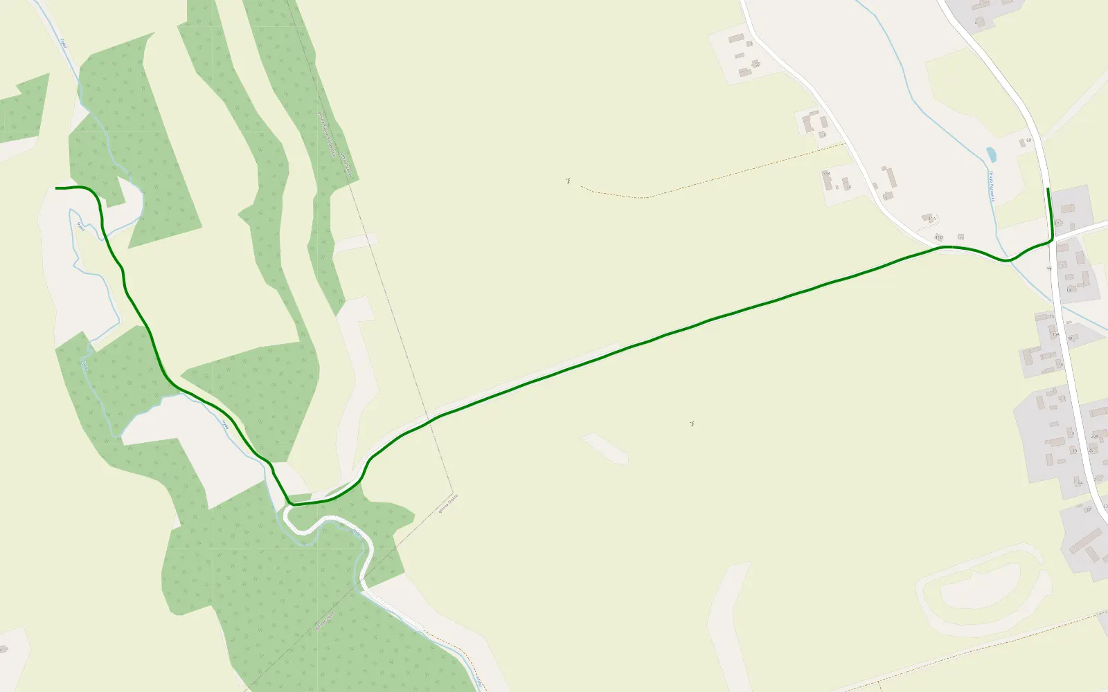 Map of Małe Czyste Zakrzewo - 2 km offroad trail, Chełmno County