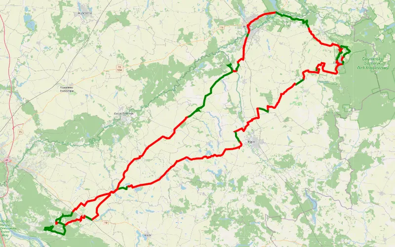 tracklog 2014-08-15 daglezjowy dwór brodnica górzno