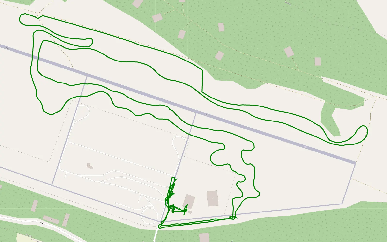 Mapa trasy Srednia Kopernia - 5.7 km trasy offroad, Powiat Żagański