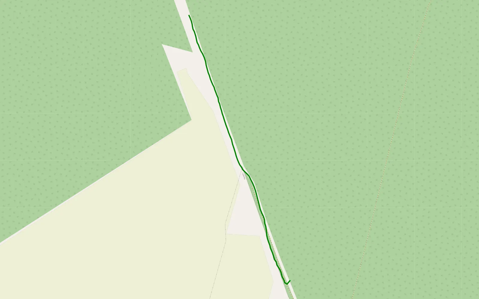 Map of Cybinka - 0.6 km offroad trail, Słubice County