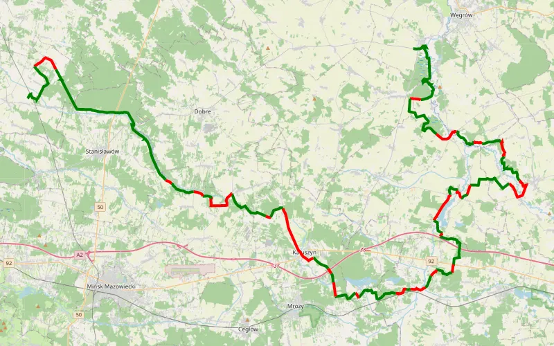 Wzdłuż Liwca, Kostrzynia i Rządzy