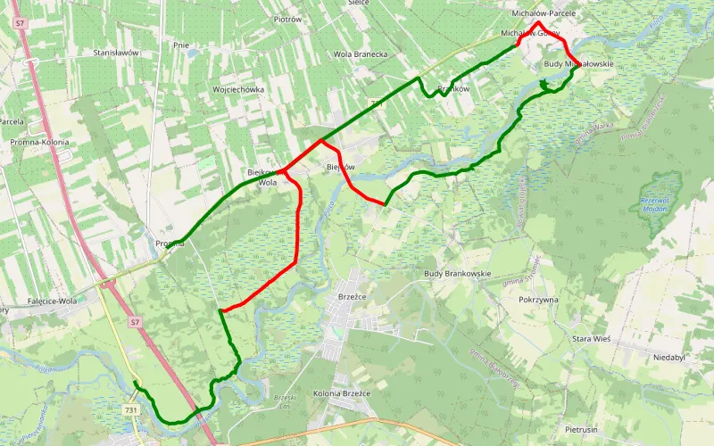 Promna - Białobrzegi jesienią