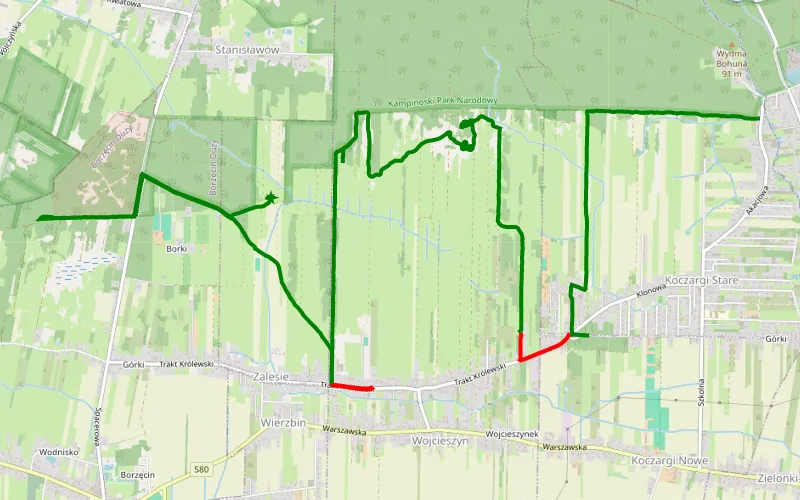 Kampinos, start: Babice
