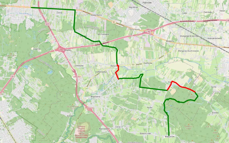 Stara Miłosna - Malcanów