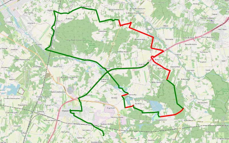 Badowo-Mściska - Sadziejowice-Parcel
