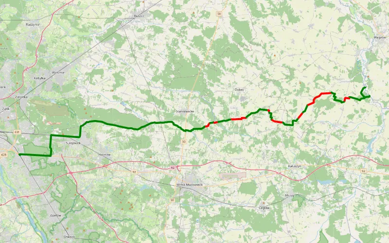 Warszawa - Grodzisk nad rzeką liwiec