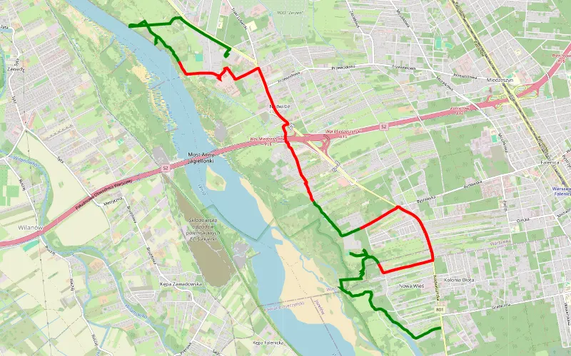 Test od jozefowa na północ